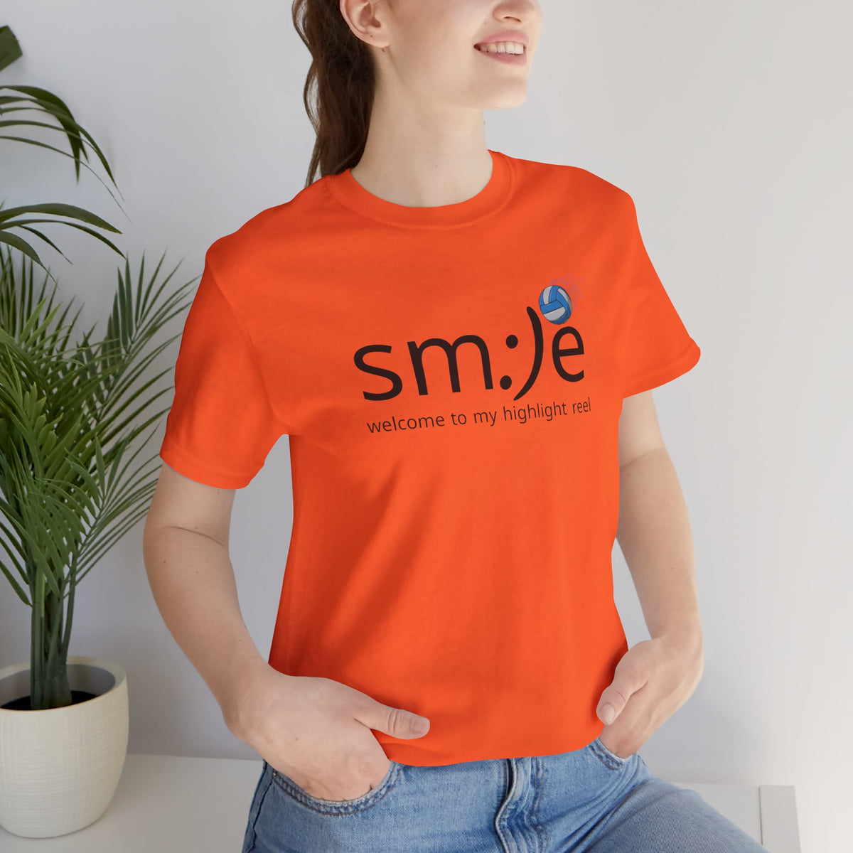 sm:)e Welcome to My Highlight Reel Volleyball T-Shirt | Funny Motivational Unisex Tee