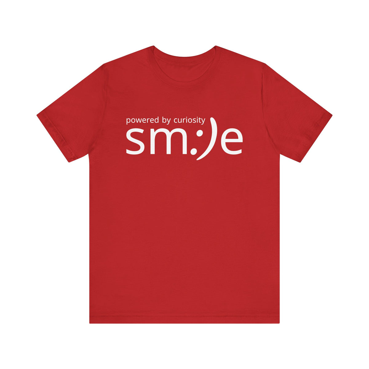 sm:)e Powered by Curiosity Tee | Intellectual Streetwear | Unisex Inspirational Graphic Shirt