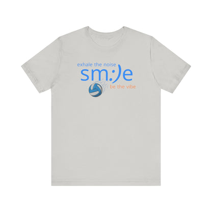 sm:)e Exhale the Noise Be the Vibe Volleyball Tee | Confident Athletic Streetwear | Positive Quote Shirt