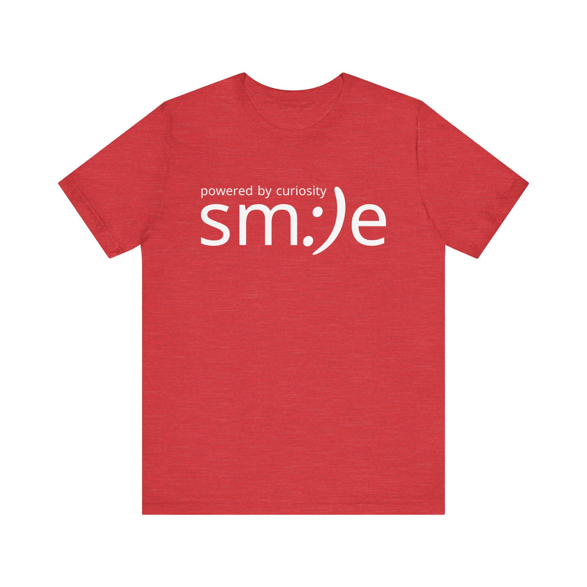 sm:)e Powered by Curiosity Tee | Intellectual Streetwear | Unisex Inspirational Graphic Shirt
