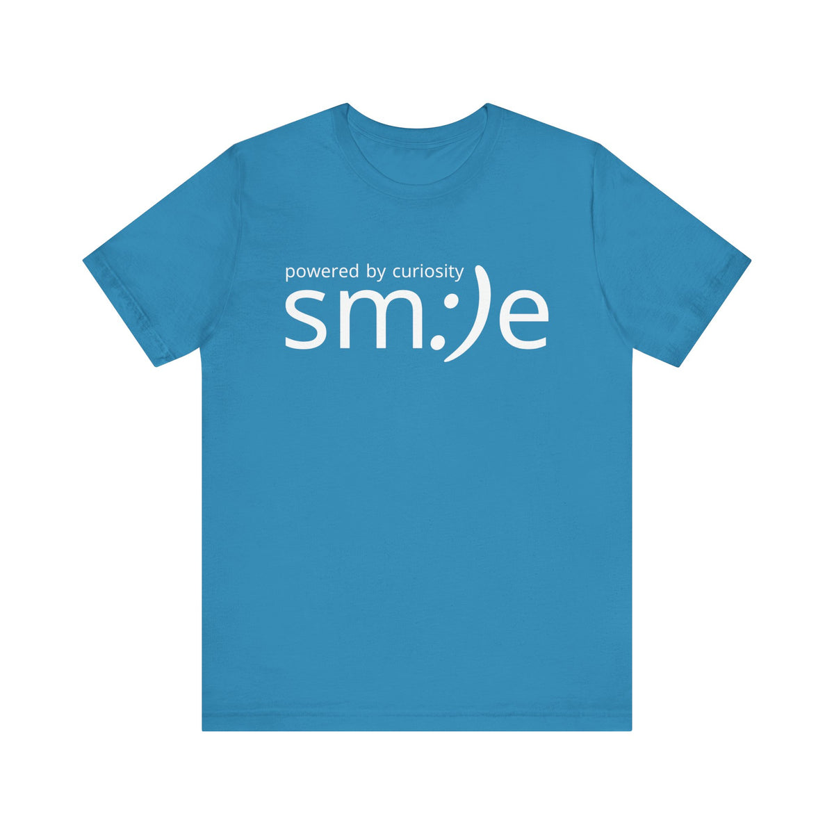 sm:)e Powered by Curiosity Tee | Intellectual Streetwear | Unisex Inspirational Graphic Shirt