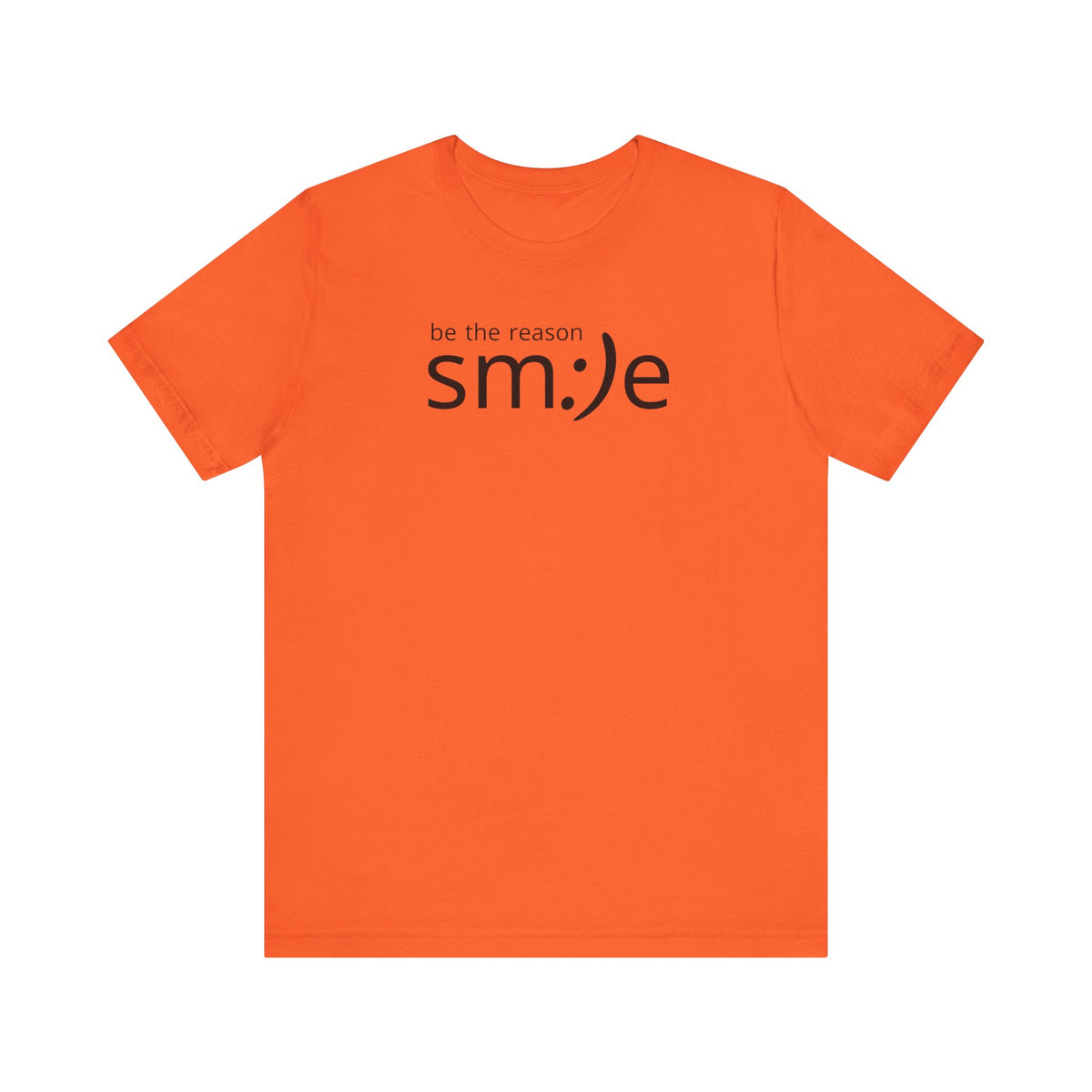 sm:)e Be the Reason Smile Tee - Positive Energy Streetwear, Inspirational Gift, Confidence Booster