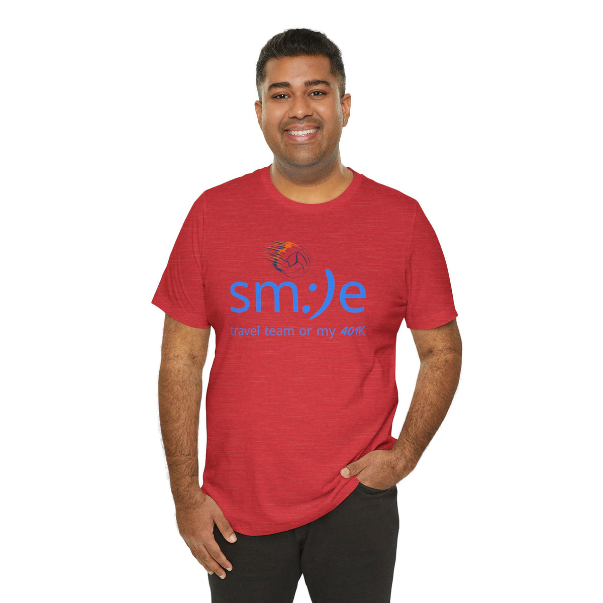 Smile Travel Team - My 401k is Volleyball | Parent Life Streetwear | Volleyball Mom Dad Tee