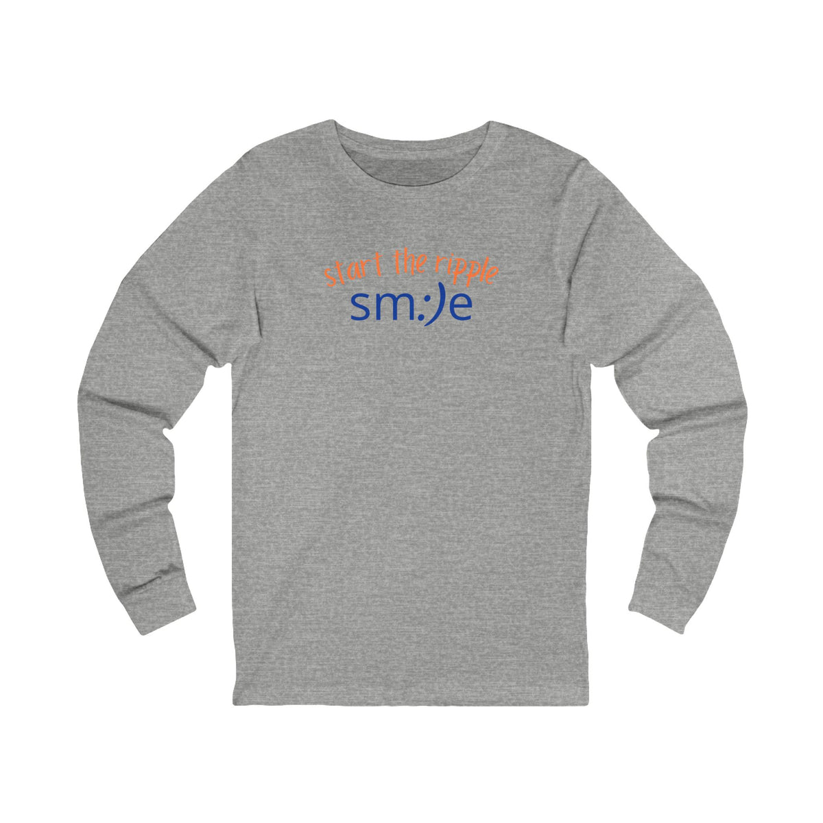 Start the Ripple Long Sleeve Tee - Inspirational Streetwear, Confidence Booster, Unisex Statement Shirt