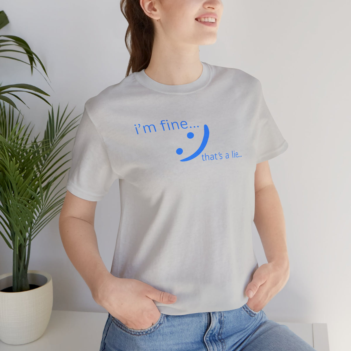 I'm Fine... That's a Lie - Honest Humor Tee | Relatable Streetwear