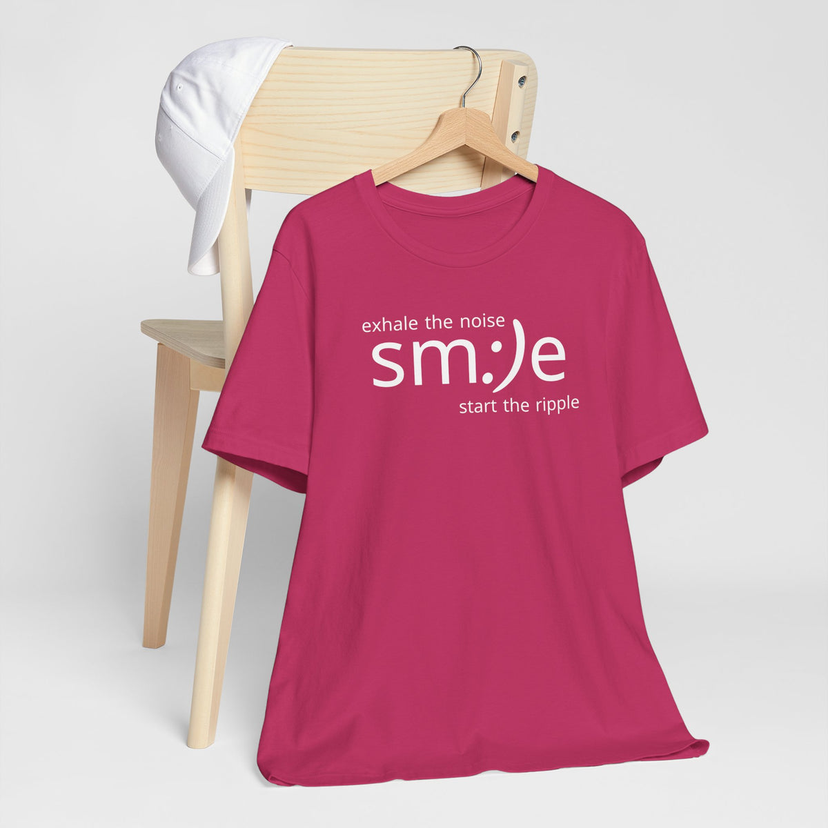 Exhale the Noise sm:)e Start the Ripple | Positive Vibe Streetwear Tee