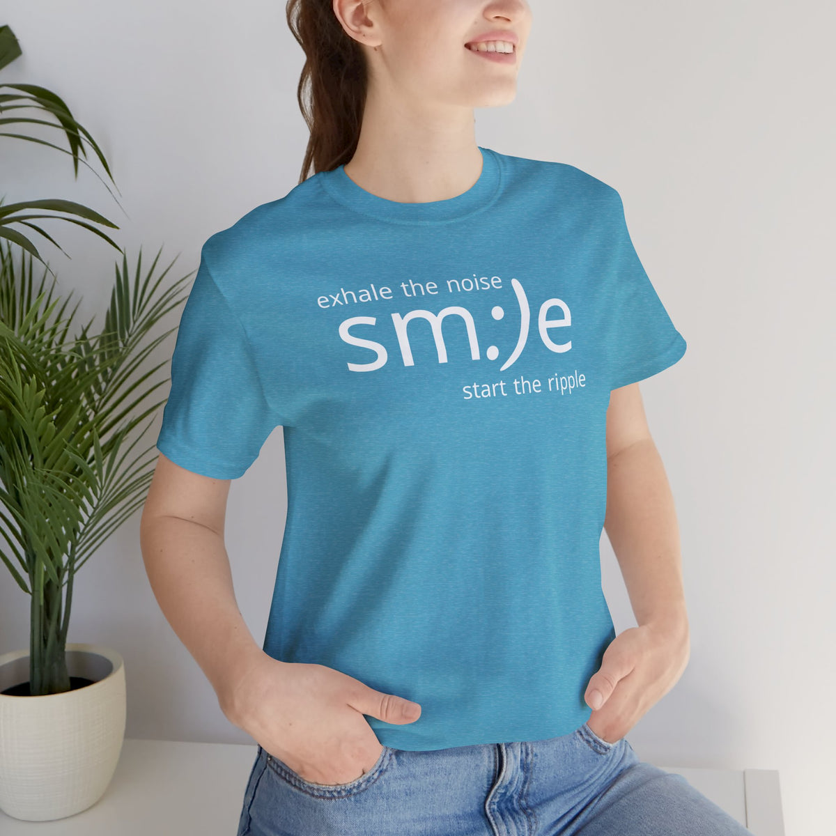 Exhale the Noise sm:)e Be the Ripple | Motivational Streetwear | Lifestyle Statement Tee