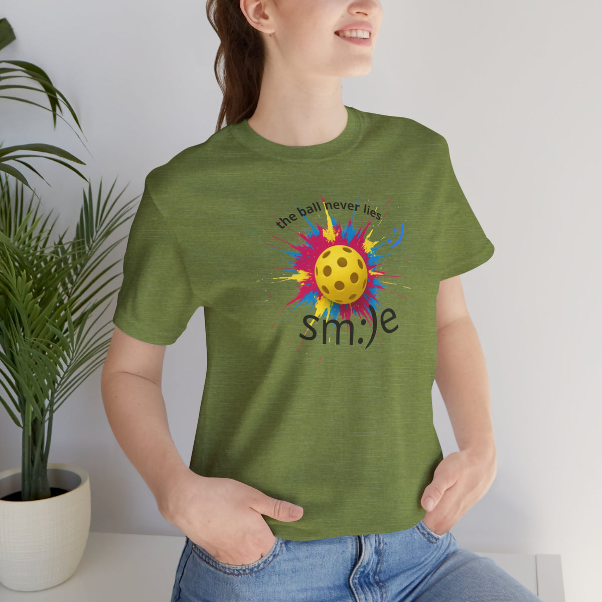 The Ball Never Lies - Pickleball Streetwear Tee | Unisex Statement Shirt | sm:)e