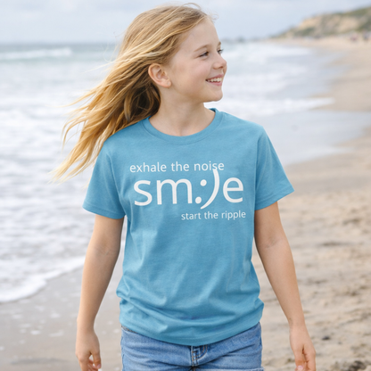Exhale the Noise sm:)e Start the Ripple | Positive Vibe Streetwear Tee