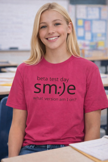 Beta Test Day Shirt - Funny Tech Gamer Tee - Unisex Statement Streetwear - sm:)e