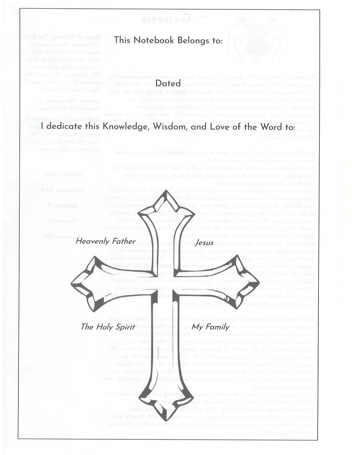 Bible Study Legacy Notebook - Create Your Faith Heritage for Generations