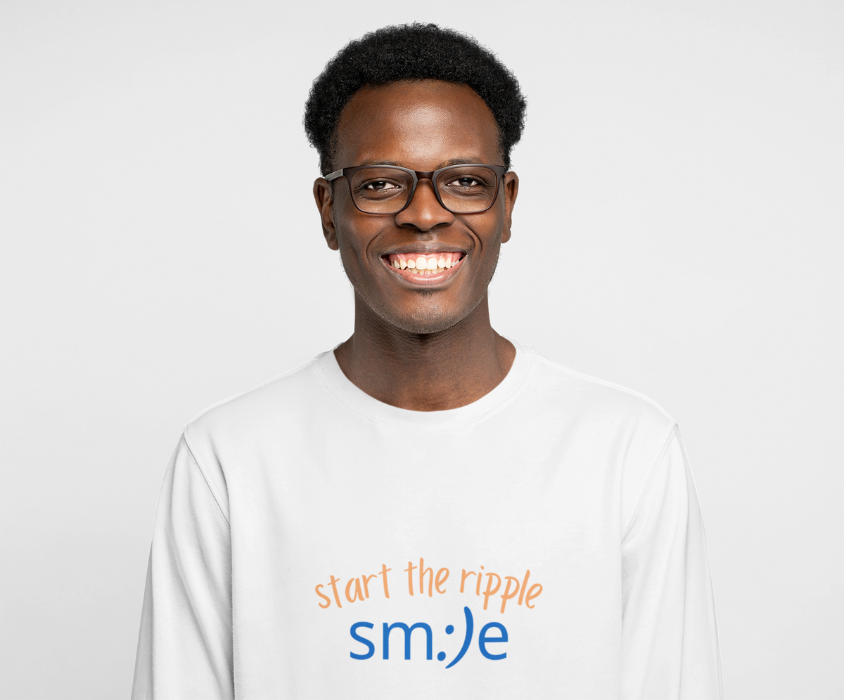 Start the Ripple Long Sleeve Tee - Inspirational Streetwear, Confidence Booster, Unisex Statement Shirt