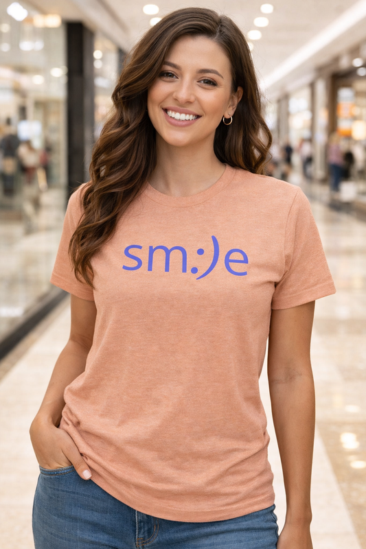 Share Joy and Smiles sm:)e T-Shirt | Inspirational Unisex Tee