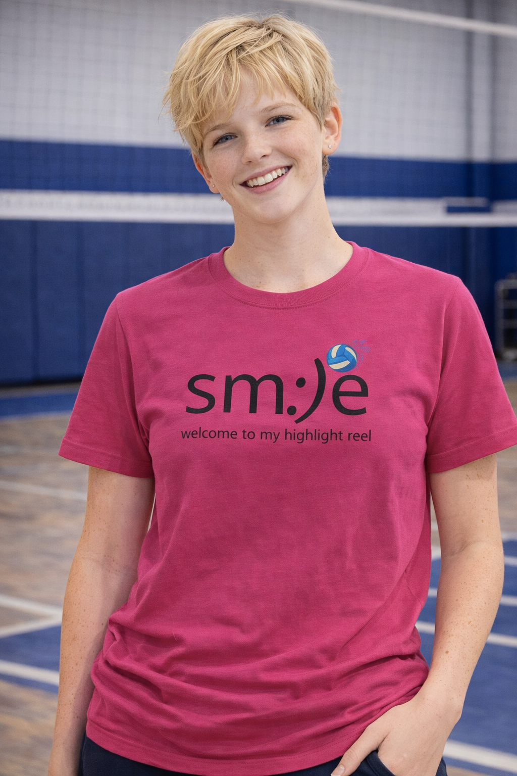 sm:)e Welcome to My Highlight Reel Volleyball T-Shirt | Funny Motivational Unisex Tee
