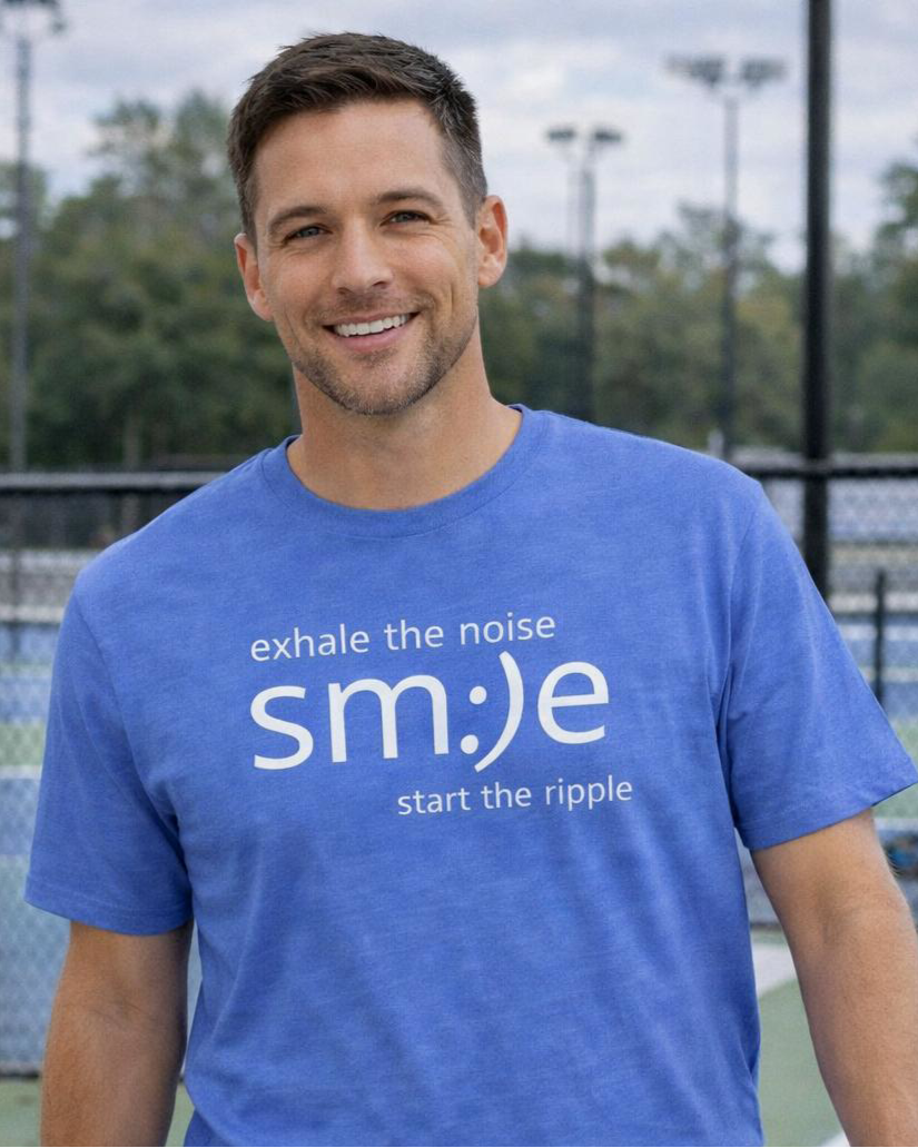 Exhale the Noise sm:)e Be the Ripple | Motivational Streetwear | Lifestyle Statement Tee