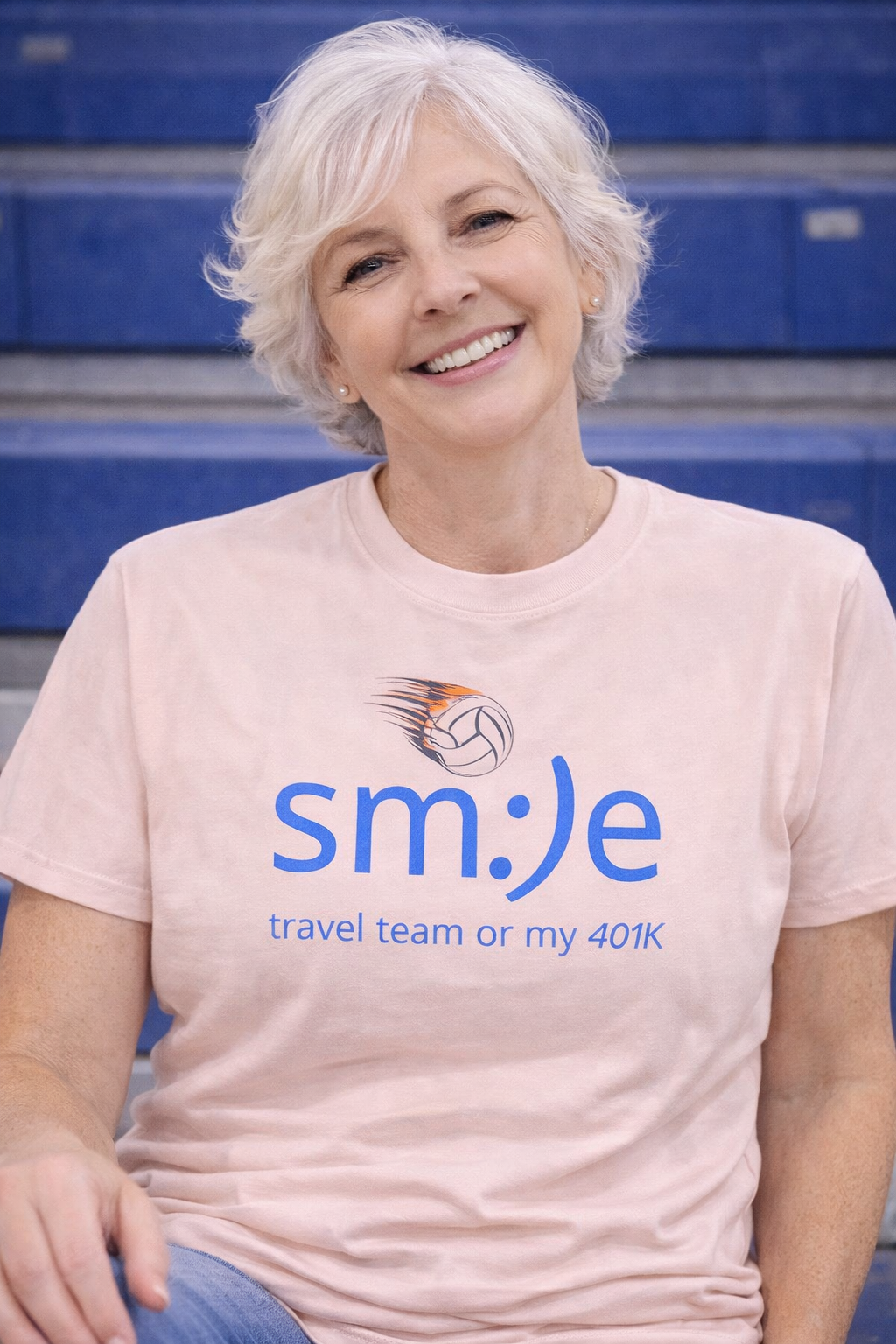 Smile Travel Team - My 401k is Volleyball | Parent Life Streetwear | Volleyball Mom Dad Tee