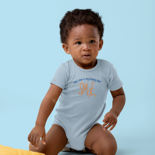 Nap Time Is My Happy Hour sm:)e Infant Bodysuit - Cute Baby Gift, Funny Newborn Outfit, Trendy Toddler Clothing