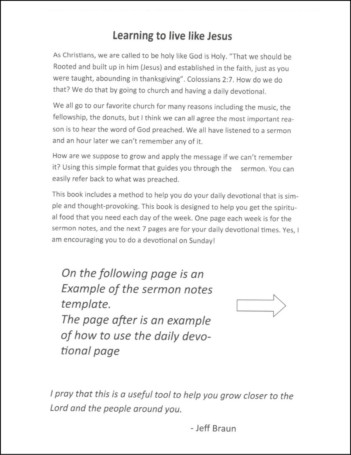 Jesus Like: Learning to Live Like Jesus - Bible Study & Sermon Notebook